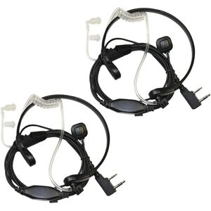 Hqrp - Écouteur à tube acoustique Micro gorge - 2-pack - Headset - Publicité Hqrp - Écouteur à tube acoustique Micro gorge - 2-pack - Headset - Publicité