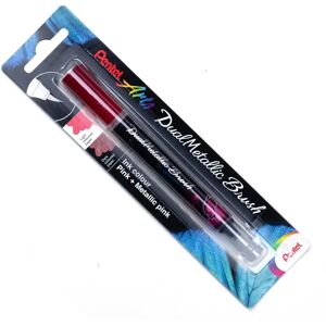 Pentel Arts Dual Metallic Brush Pen - Pink / Metallic Pink - Brush Pen Pentel Arts Dual Metallic Brush Pen - Pink / Metallic Pink - Brush Pen