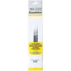 Winsor & Newton 5295003 Acrylic Paint Brushes Set - Round, Filbert, Flat - Paint Tools Winsor & Newton 5295003 Acrylic Paint Brushes Set - Round, Filbert, Flat - Paint Tools