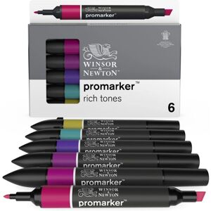 Winsor & Newton Model - Assorted Colors - Markers Set 6 Winsor & Newton Model - Assorted Colors - Markers Set 6
