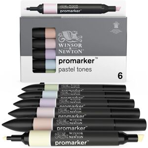 Winsor & Newton Marker-Set 6 Pastellfarben Winsor & Newton Marker-Set 6 Pastellfarben