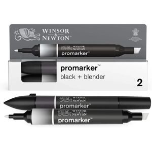 Winsor & Newton ProMarker 2er Set Schwarz & Blender - Marker Winsor & Newton ProMarker 2er Set Schwarz & Blender - Marker
