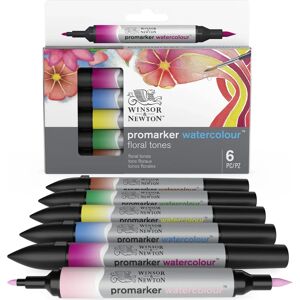 Winsor & Newton Watercolour Markers - Floral Tones - 6 Piece Set Winsor & Newton Watercolour Markers - Floral Tones - 6 Piece Set