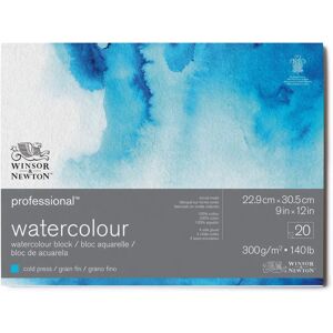 Winsor & Newton Professionell Akvarellblock - 9 x 12" Kallpressad Winsor & Newton Professionell Akvarellblock - 9 x 12" Kallpressad