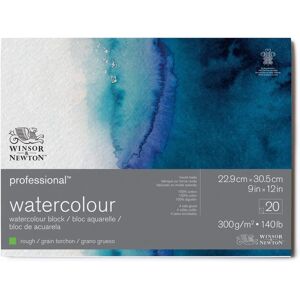 Papier aquarelle Winsor & Newton - 300gsm/140Lb - 20 Feuilles - Rêche - Publicité Papier aquarelle Winsor & Newton - 300gsm/140Lb - 20 Feuilles - Rêche - Publicité