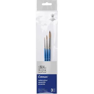 Set di Pennelli Acquarello Cotman Winsor & Newton 3 pezzi - Taglie 0, 4, 8 Set di Pennelli Acquarello Cotman Winsor & Newton 3 pezzi - Taglie 0, 4, 8