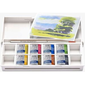 Winsor & Newton Cotman Watercolour Landscape Set - 8 Half Pans & Brush Winsor & Newton Cotman Watercolour Landscape Set - 8 Half Pans & Brush