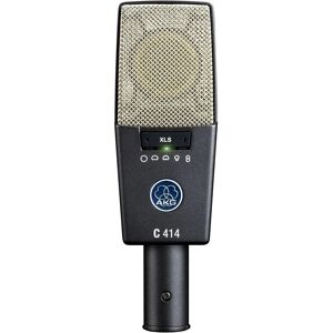 AKG C414 XLS Microphone - Large Diaphragm, Multi-Pattern, Grey & Silver - Microphone AKG C414 XLS Microphone - Large Diaphragm, Multi-Pattern, Grey & Silver - Microphone