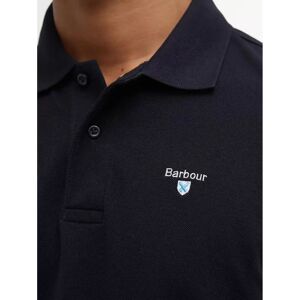 Barbour Men's Black Classic Fit Cotton Polo Shirt - Sports Barbour Men's Black Classic Fit Cotton Polo Shirt - Sports