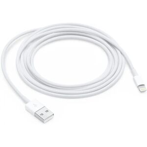 Apple Lightning 2m Kabel - Synchroniseren & Opladen - Wit Apple Lightning 2m Kabel - Synchroniseren & Opladen - Wit