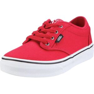Vans KI514A Red Kids Low Top Canvas Plimsolls - Kids Shoes Vans KI514A Red Kids Low Top Canvas Plimsolls - Kids Shoes