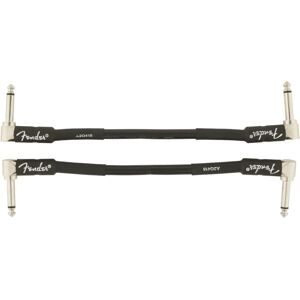 Fender Professional Series 2-Pack Angled Instrument Cable - 15 cm Black Fender Professional Series 2-Pack Angled Instrument Cable - 15 cm Black