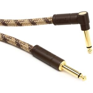 Fender Festival Instrument Cable - 5.5m Straight & Angled Brown Fender Festival Instrument Cable - 5.5m Straight & Angled Brown