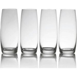 Mikasa Julie Set Of 4 9Oz Stemless Flute Glasses - Stemless Flute Glasses Mikasa Julie Set Of 4 9Oz Stemless Flute Glasses - Stemless Flute Glasses