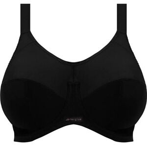 Elomi Energise Black Sports Bra - 40E - High Impact Support Elomi Energise Black Sports Bra - 40E - High Impact Support