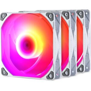 Phanteks M25 Triple Pack - 120mm RGB Fans - White - PC Cooling Phanteks M25 Triple Pack - 120mm RGB Fans - White - PC Cooling