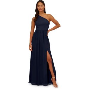 Adrianna Papell Green One Shoulder Chiffon Gown - Dress Adrianna Papell Green One Shoulder Chiffon Gown - Dress