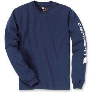 Carhartt Signature Sleeve Logo T-shirt z Długim Rękawem - granatowy Carhartt Signature Sleeve Logo T-shirt z Długim Rękawem - granatowy