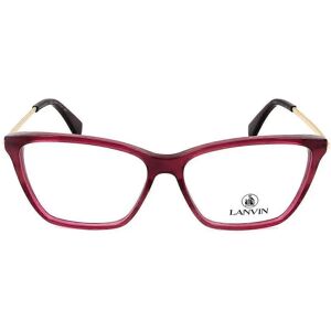 Lanvin LNV2605 602 Striped Red Glasses Frames - Eyewear Frames Lanvin LNV2605 602 Striped Red Glasses Frames - Eyewear Frames