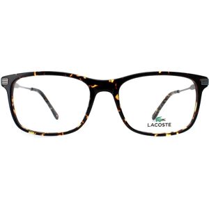 Lacoste L2888 Dark Brown Havana Rectangle Eyeglasses - Eyeglasses Lacoste L2888 Dark Brown Havana Rectangle Eyeglasses - Eyeglasses