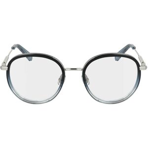 Longchamp Model LO2168 Round Silver Eyeglasses - Eyeglasses Longchamp Model LO2168 Round Silver Eyeglasses - Eyeglasses