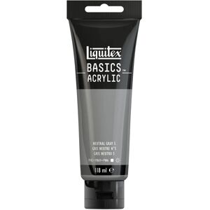 Liquitex Basics Acrylic Colour - 118ml Neutral Gray 5 - Acrylic Colour Liquitex Basics Acrylic Colour - 118ml Neutral Gray 5 - Acrylic Colour