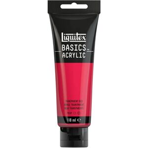 Liquitex Basics Acrylverf 118ml - Transparant Rood - Acrylverf Liquitex Basics Acrylverf 118ml - Transparant Rood - Acrylverf