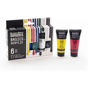 Liquitex Basics Acrylic Paint Set - 6 Colors 22ml Liquitex Basics Acrylic Paint Set - 6 Colors 22ml