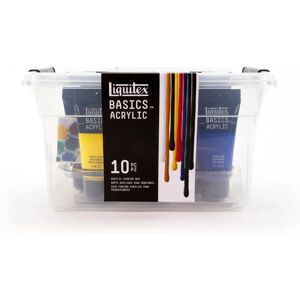Liquitex Basics Acrylic Paint 10pc Starter Box - Acrylic Paint Set Liquitex Basics Acrylic Paint 10pc Starter Box - Acrylic Paint Set