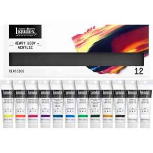 Liquitex Profissional Corpo Pesado - Conjunto Clássico 12 Liquitex Profissional Corpo Pesado - Conjunto Clássico 12