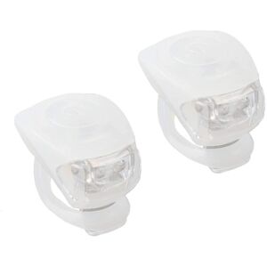 M-WAVE Mini LED Lys Sæt - Silikone Hvid Cykellygter 3 Funktioner M-WAVE Mini LED Lys Sæt - Silikone Hvid Cykellygter 3 Funktioner