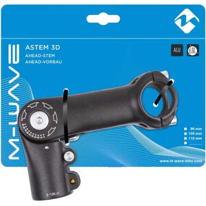M-Wave Handlebar Stem 1 1/8 Adjustable - Black M-Wave Handlebar Stem 1 1/8 Adjustable - Black