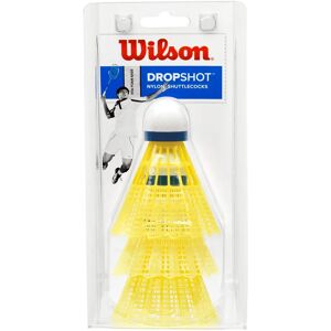 Wilson Dropshot - Yellow Unisex Badminton Shuttlecock - 3 Pack Wilson Dropshot - Yellow Unisex Badminton Shuttlecock - 3 Pack
