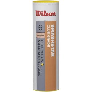 Wilson WRT6050WH77 - Badminton-Federbälle, 6er-Pack, Gelb Wilson WRT6050WH77 - Badminton-Federbälle, 6er-Pack, Gelb