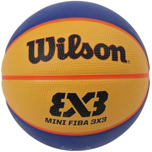 Wilson FIBA 3X3 Mini Rubber Basketball - Yellow - Size 3 Wilson FIBA 3X3 Mini Rubber Basketball - Yellow - Size 3