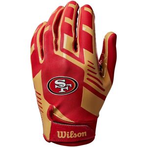 Wilson NFL Stretch Fit Football Gloves - San Francisco - Adult Wilson NFL Stretch Fit Football Gloves - San Francisco - Adult