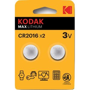 Pile lithium Kodak Max CR2016 - Pack de 2 - Publicité Pile lithium Kodak Max CR2016 - Pack de 2 - Publicité