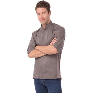 Chef Works Hartford Unisex Chef Coat - Long Sleeve, Gray, Size S Chef Works Hartford Unisex Chef Coat - Long Sleeve, Gray, Size S