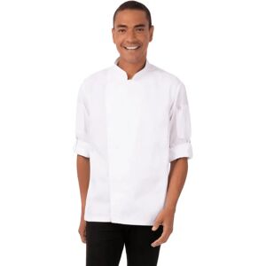 Chef Works Hartford unisex chef coat - Long sleeves, zipper, white - Chef Uniforms Chef Works Hartford unisex chef coat - Long sleeves, zipper, white - Chef Uniforms