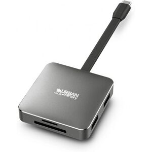 Urban Factory HUBEE LIGHT USB 3.2 Gen 1 Type-C Grigio - Docking Station Urban Factory HUBEE LIGHT USB 3.2 Gen 1 Type-C Grigio - Docking Station
