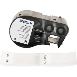 Brady M4-51-427 Etiqueta de vinilo autoadhesiva - Negro y Blanco - 25.4 x 19.05 mm - Etiqueta para impresora Brady M4-51-427 Etiqueta de vinilo autoadhesiva - Negro y Blanco - 25.4 x 19.05 mm - Etiqueta para impresora