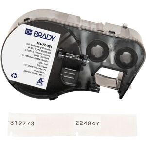 Brady M4-72-461 - Etiqueta para impressora - Auto-adesiva, Poliéster, 12,70 x 19,05 mm Brady M4-72-461 - Etiqueta para impressora - Auto-adesiva, Poliéster, 12,70 x 19,05 mm