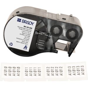 Brady M4-49-498 Etiqueta de impressora - Auto-adesiva, Reutilizável, 25,40x25,40 mm Brady M4-49-498 Etiqueta de impressora - Auto-adesiva, Reutilizável, 25,40x25,40 mm