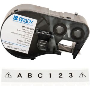 Brady MC-750-584 Etiqueta de Impressora Preto e Branco Auto-adesiva Brady MC-750-584 Etiqueta de Impressora Preto e Branco Auto-adesiva