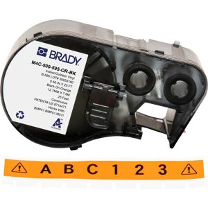 Brady M4C-500-595-OR-BK Druckerschild Orange und Schwarz Brady M4C-500-595-OR-BK Druckerschild Orange und Schwarz