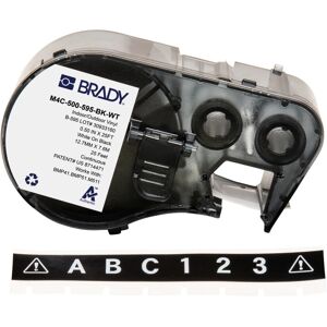 Brady M4C-500-595-BK-WT Etiqueta de vinil auto-adesiva - Etiqueta para impressora Brady M4C-500-595-BK-WT Etiqueta de vinil auto-adesiva - Etiqueta para impressora