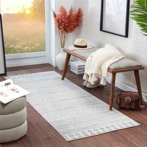 LIVABLISS Mykonos Modern Scandinavian Carpet - 80x220cm - White LIVABLISS Mykonos Modern Scandinavian Carpet - 80x220cm - White
