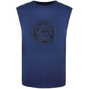 Vans Navy Blue Crew Neck Sleeveless Vest - Vest Vans Navy Blue Crew Neck Sleeveless Vest - Vest