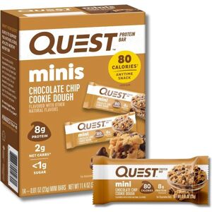 Quest Nutrition Mini Protein Bars - Chocolate Chip Cookie Dough - 14 Bars Quest Nutrition Mini Protein Bars - Chocolate Chip Cookie Dough - 14 Bars