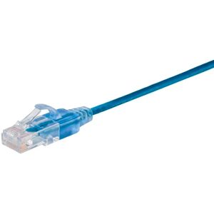 Monoprice - Cat6A SlimRun UTP Patch Cable - Blu Monoprice - Cat6A SlimRun UTP Patch Cable - Blu